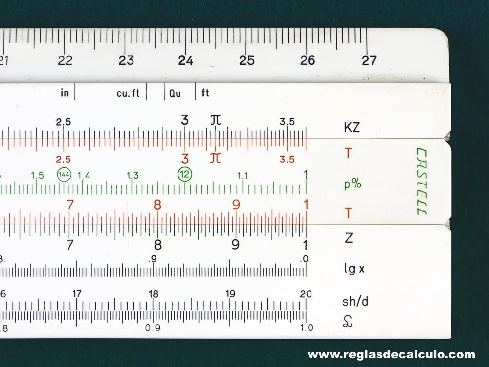 Faber Castell 1/22 Disponent Addiator Regla de Calculo Slide rule