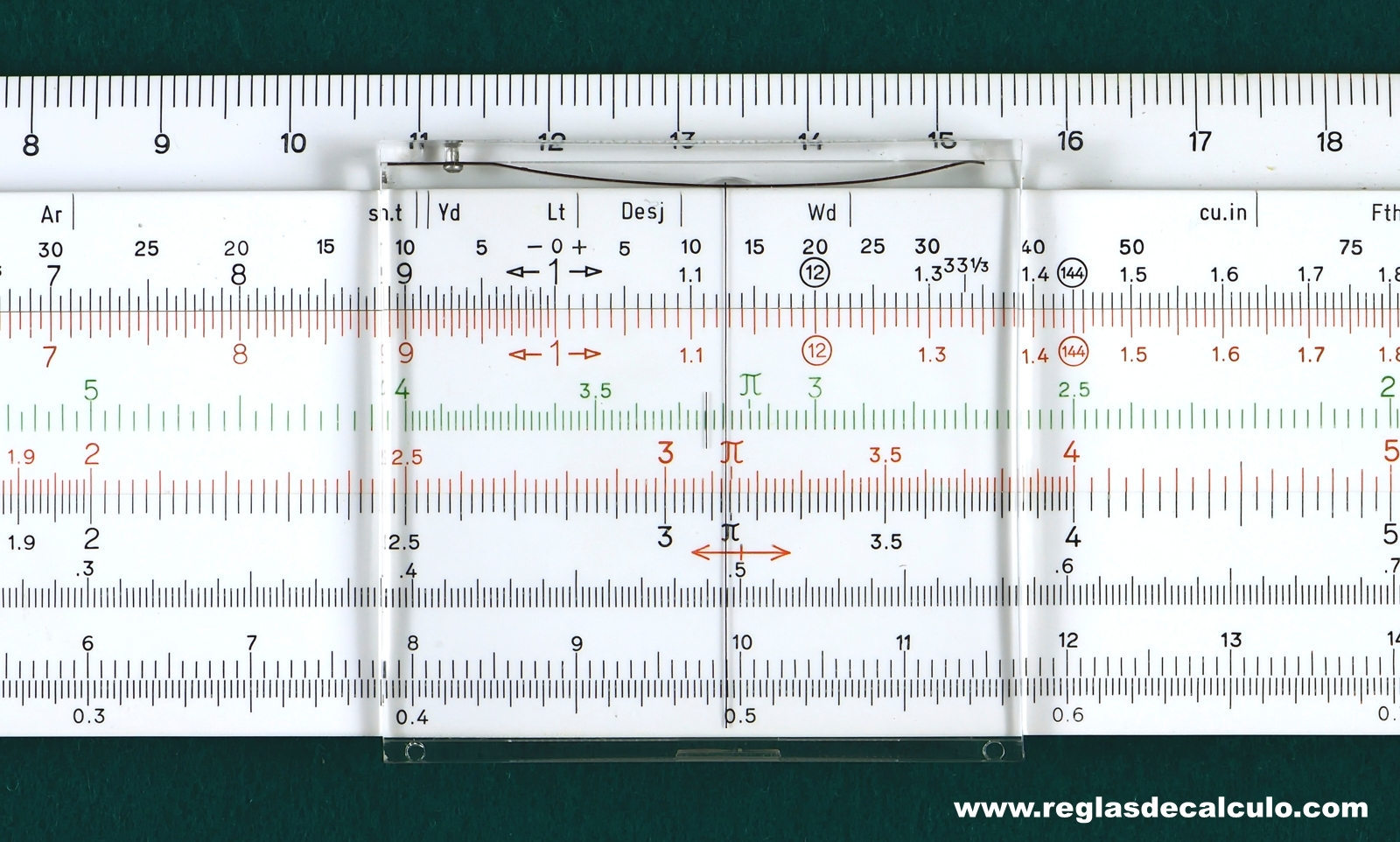 Faber Castell 1/22 Disponent Addiator Regla de Calculo Slide rule