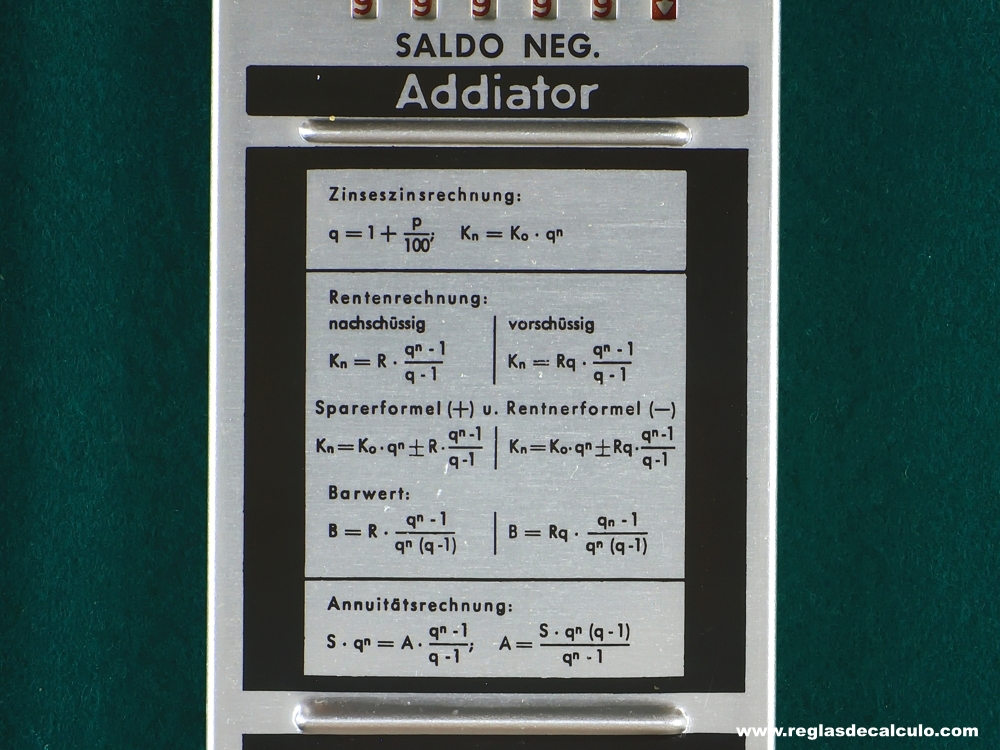 Faber Castell 1/22 Disponent Addiator Regla de Calculo Slide rule