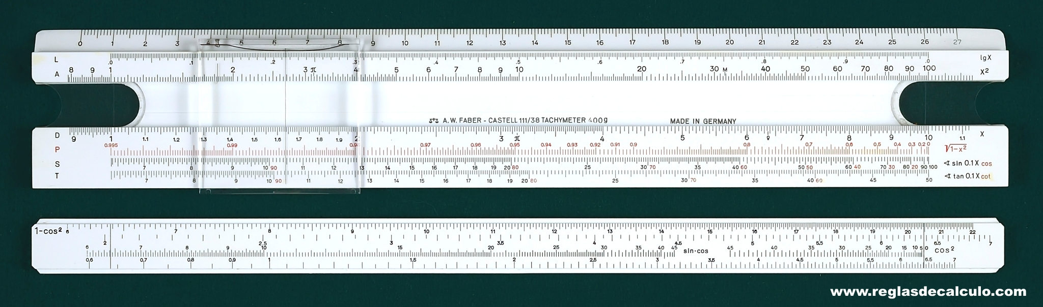 Faber Castell 111/38 400g  Regla de Calculo Slide rule