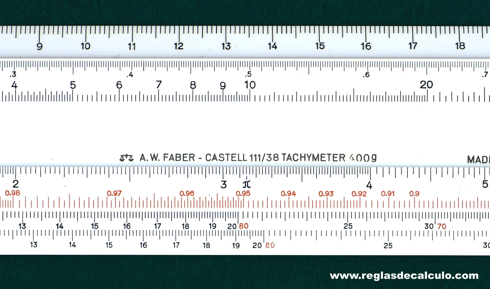 Faber Castell 111/38 400g  Regla de Calculo Slide rule