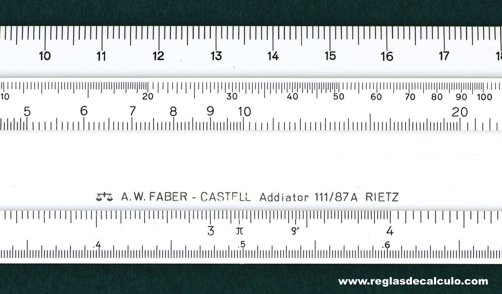 Faber Castell 111/87A Addiator Regla de Calculo Slide rule
