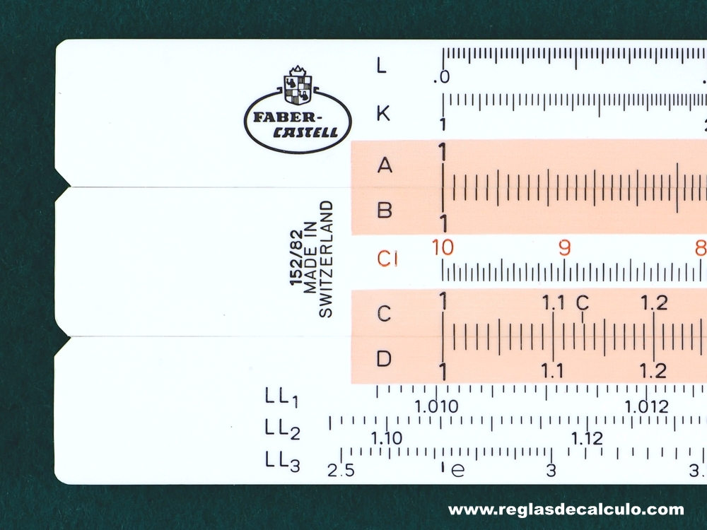 Faber Castell 152/82 Regla de Calculo Slide rule
