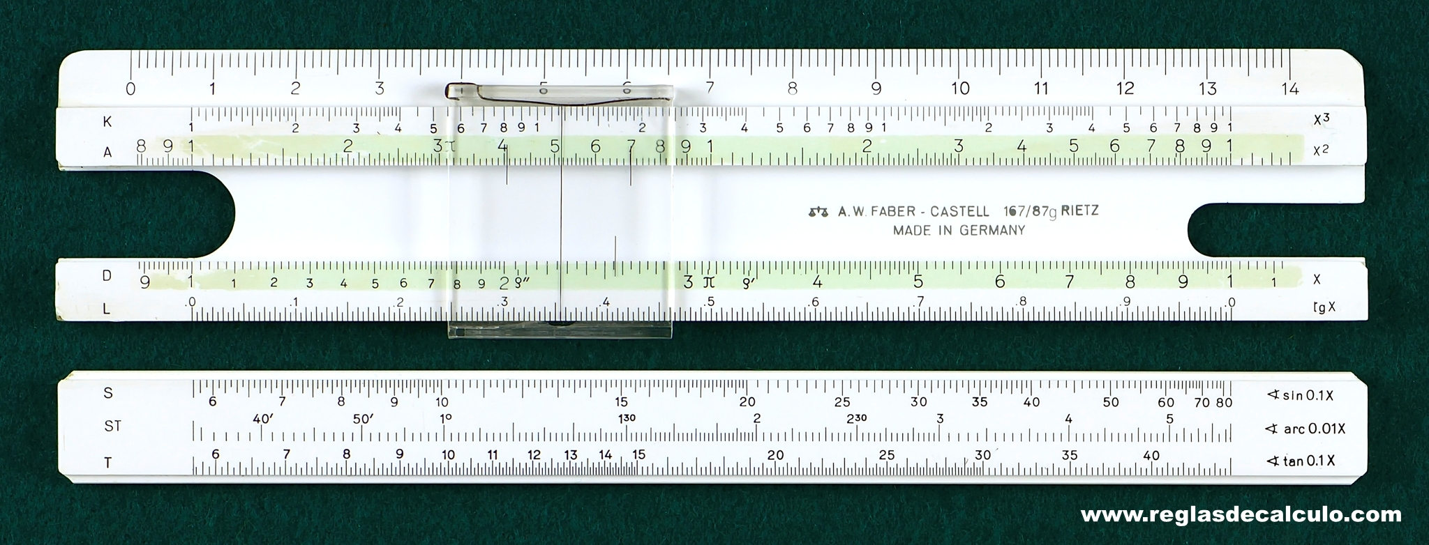 Faber Castell 167/87g Regla de Calculo Slide rule