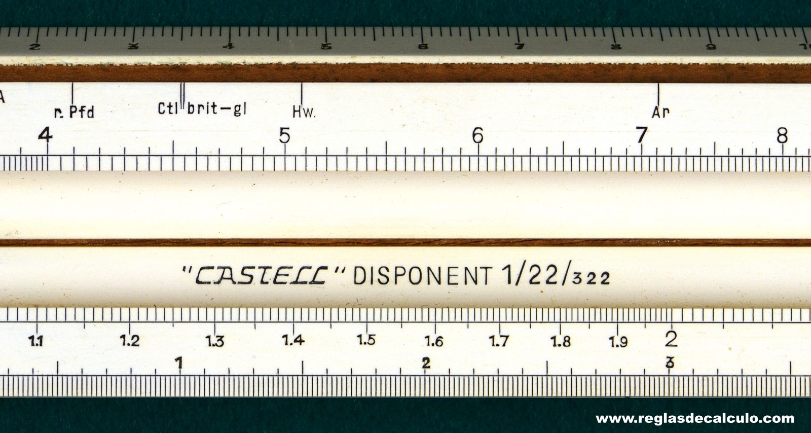 Regla de Calculo Slide rule Faber Castell 1/22/322 Disponent