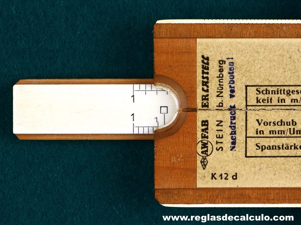 Regla de Calculo Slide Rule Faber Castell modelo 1/48/348 Sist. Dr. Winkel