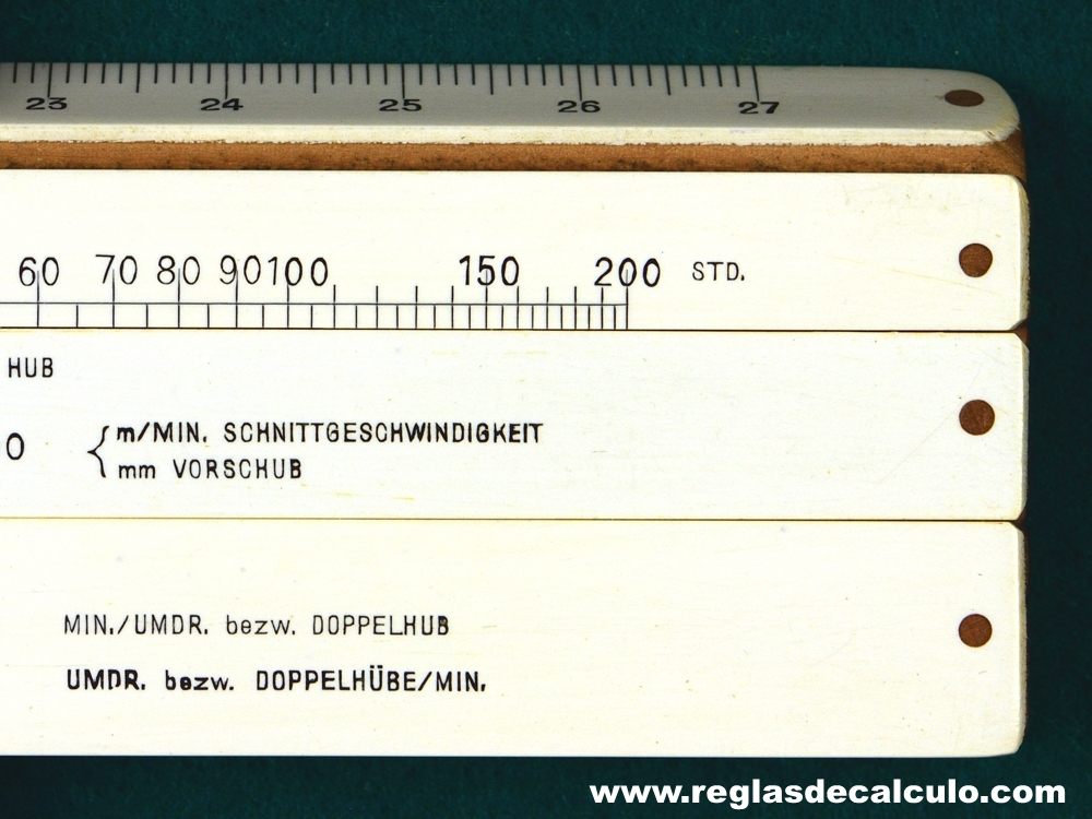 Regla de Calculo Slide Rule Faber Castell modelo 1/48/348 Sist. Dr. Winkel