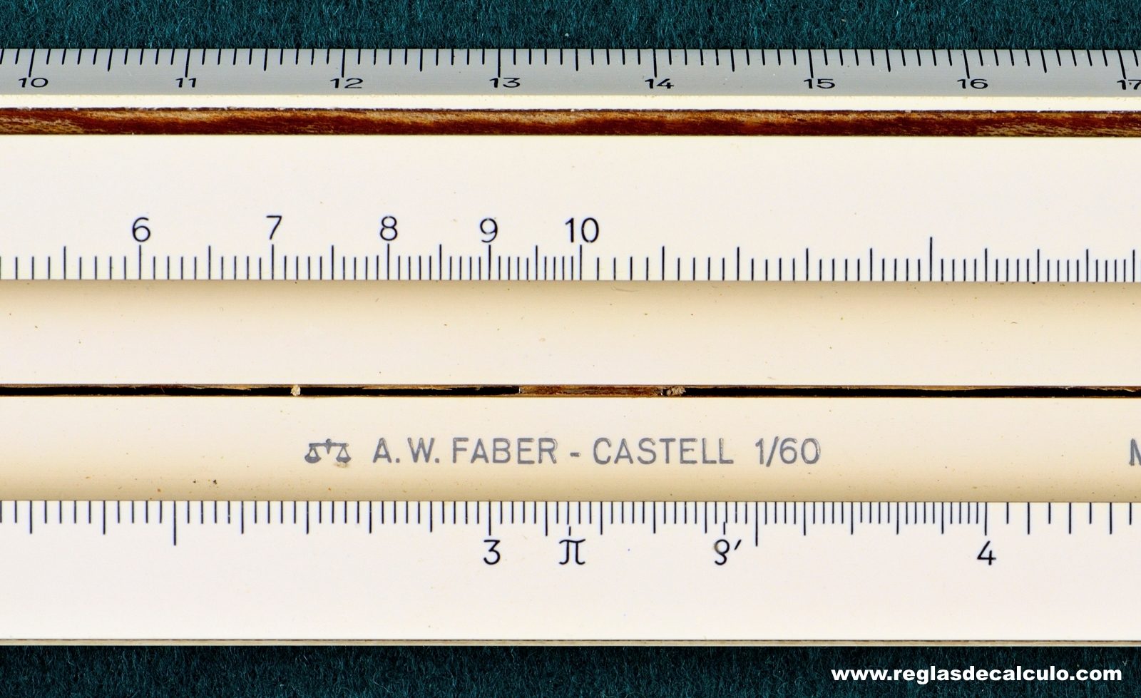 Regla de Calculo Slide rule Faber Castell 1/60