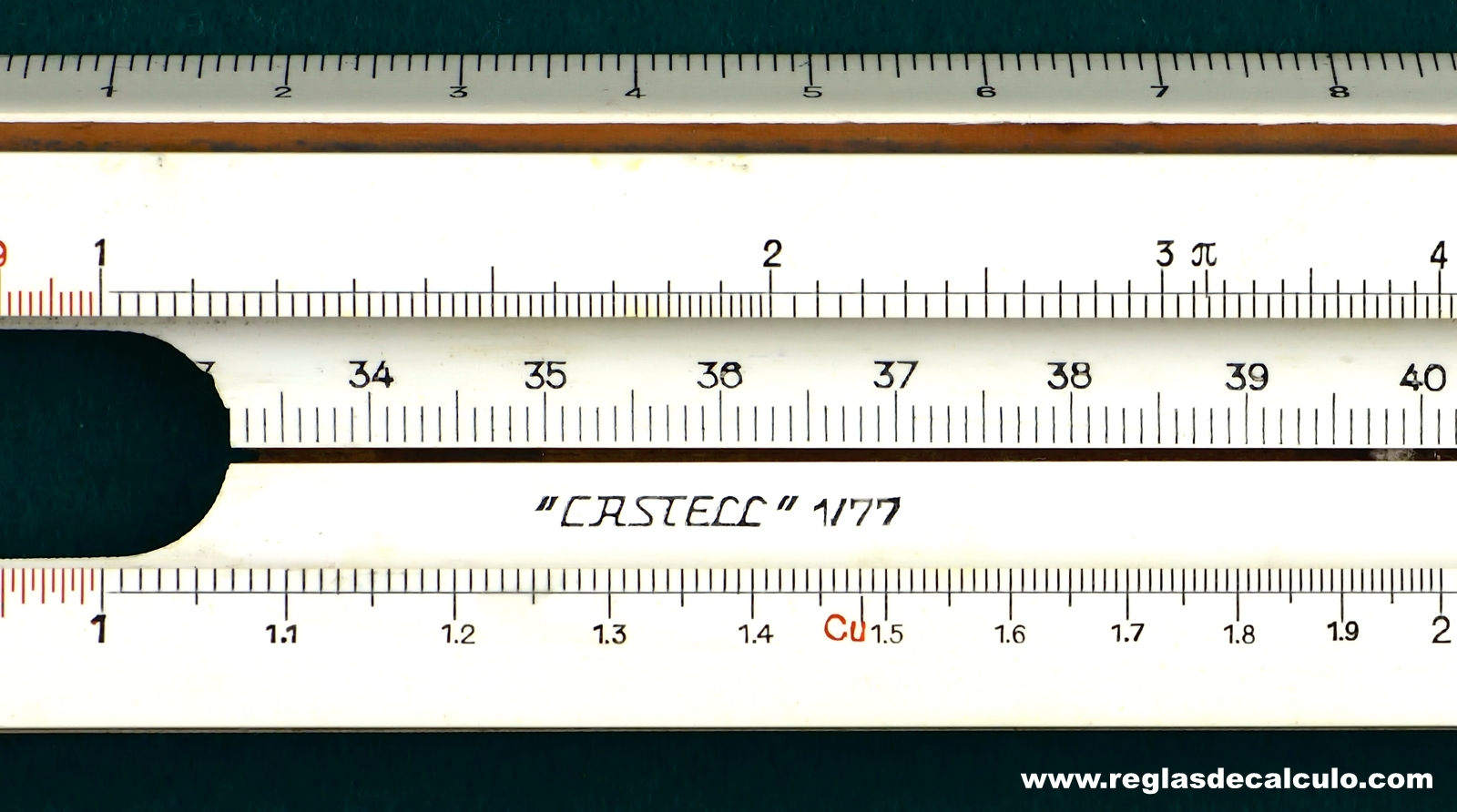 Regla de Calculo Slide rule Faber Castell 1/77