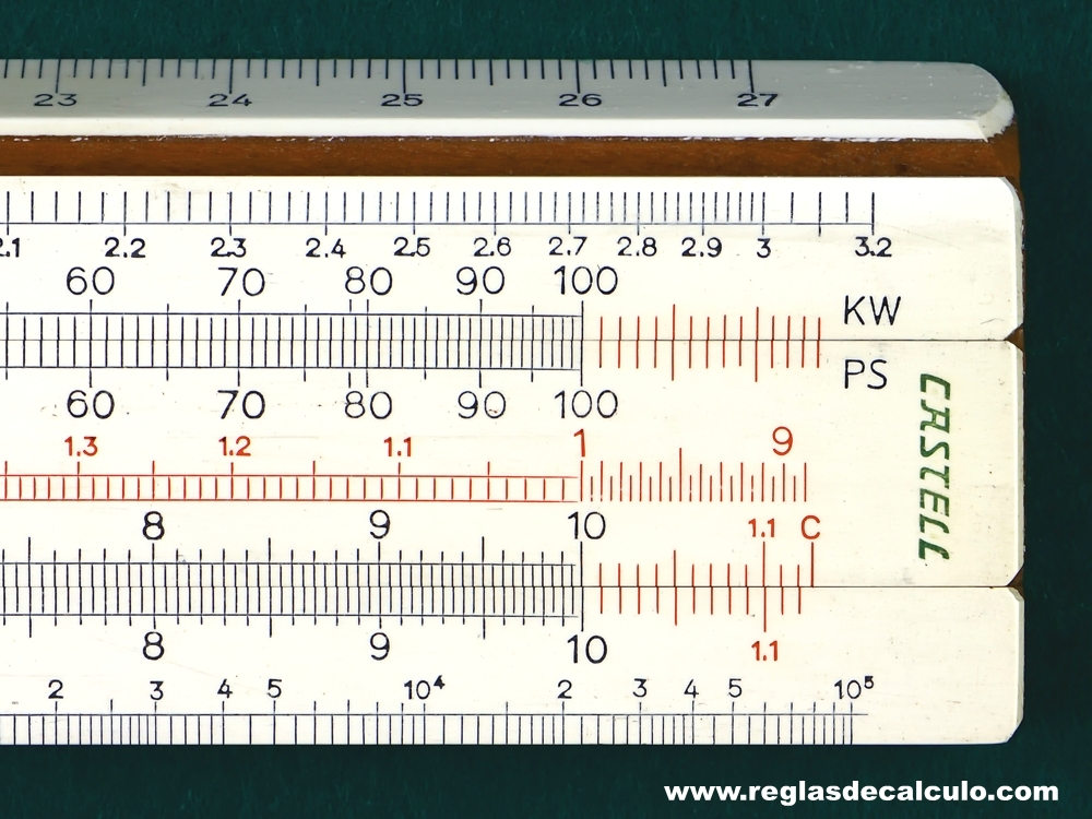 Regla de Calculo Slide rule Faber Castell 1/98 Elektro
