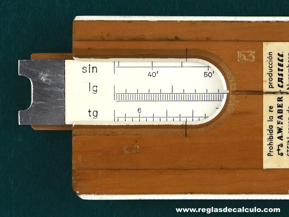 Regla de Calculo Slide rule Faber Castell 1/98 Elektro