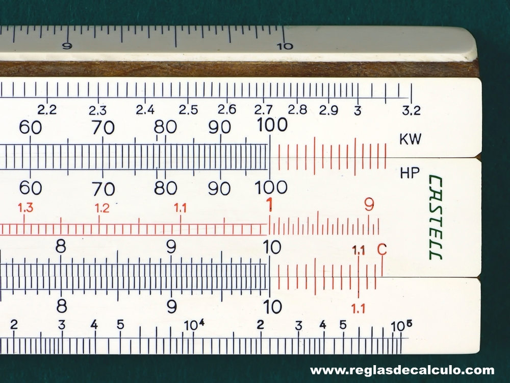 Regla de Calculo Slide rule Faber Castell 1/98 Elektro