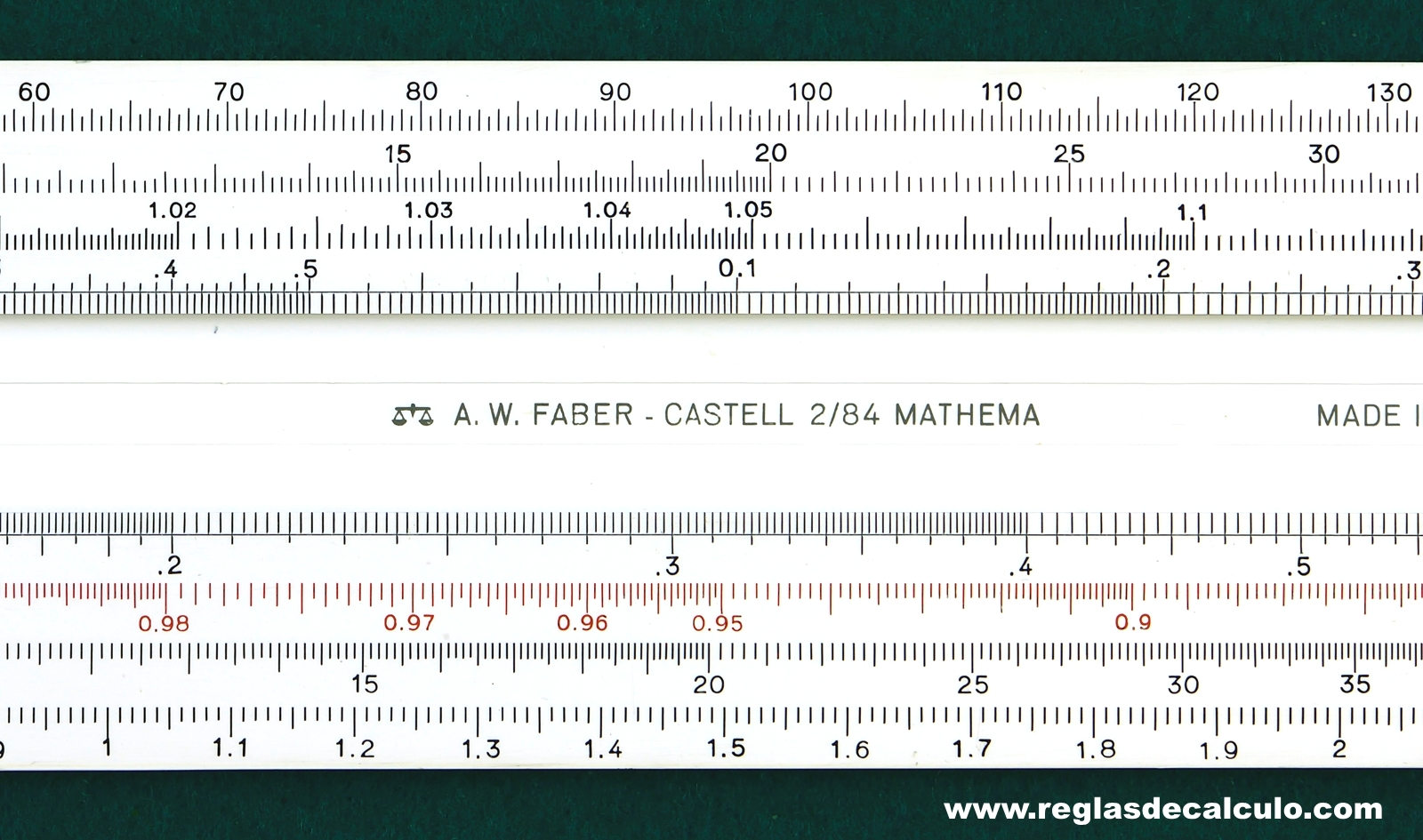 Faber Castell 2/84 Mathema Regla de Calculo Slide rule