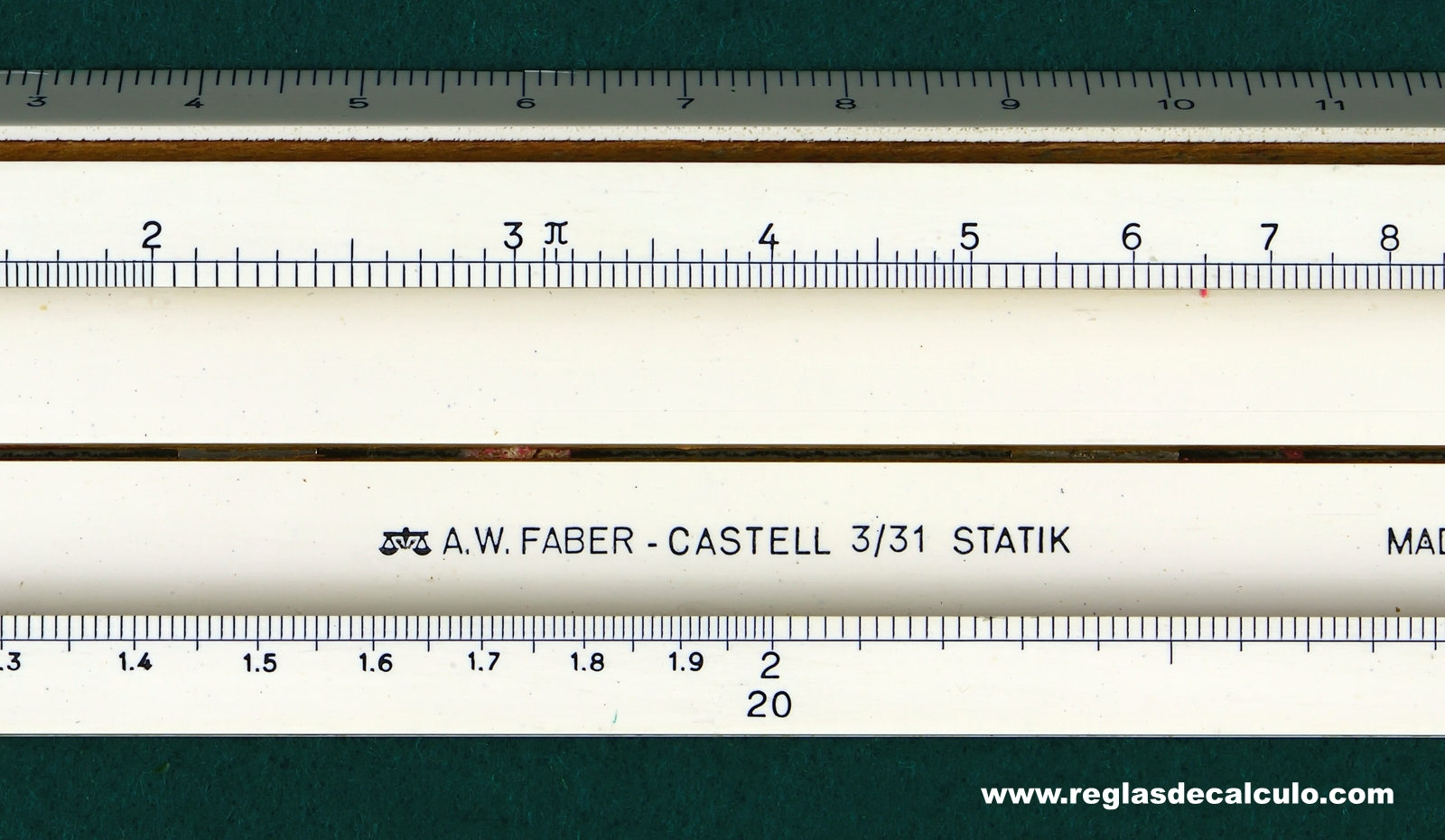Regla de Calculo Slide rule Faber Castell 3/31