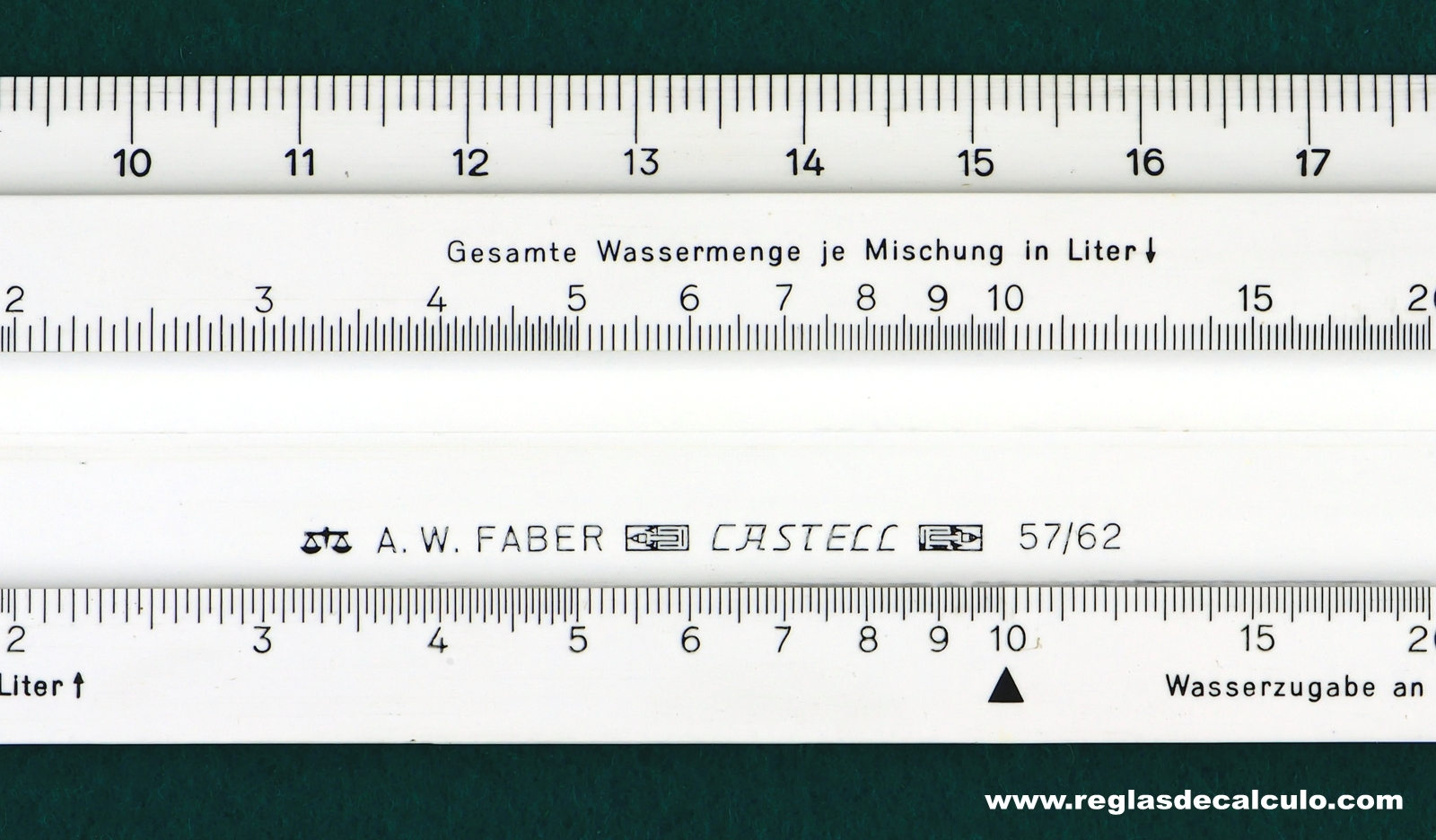 Regla de Calculo Slide rule Faber Castell 57_62