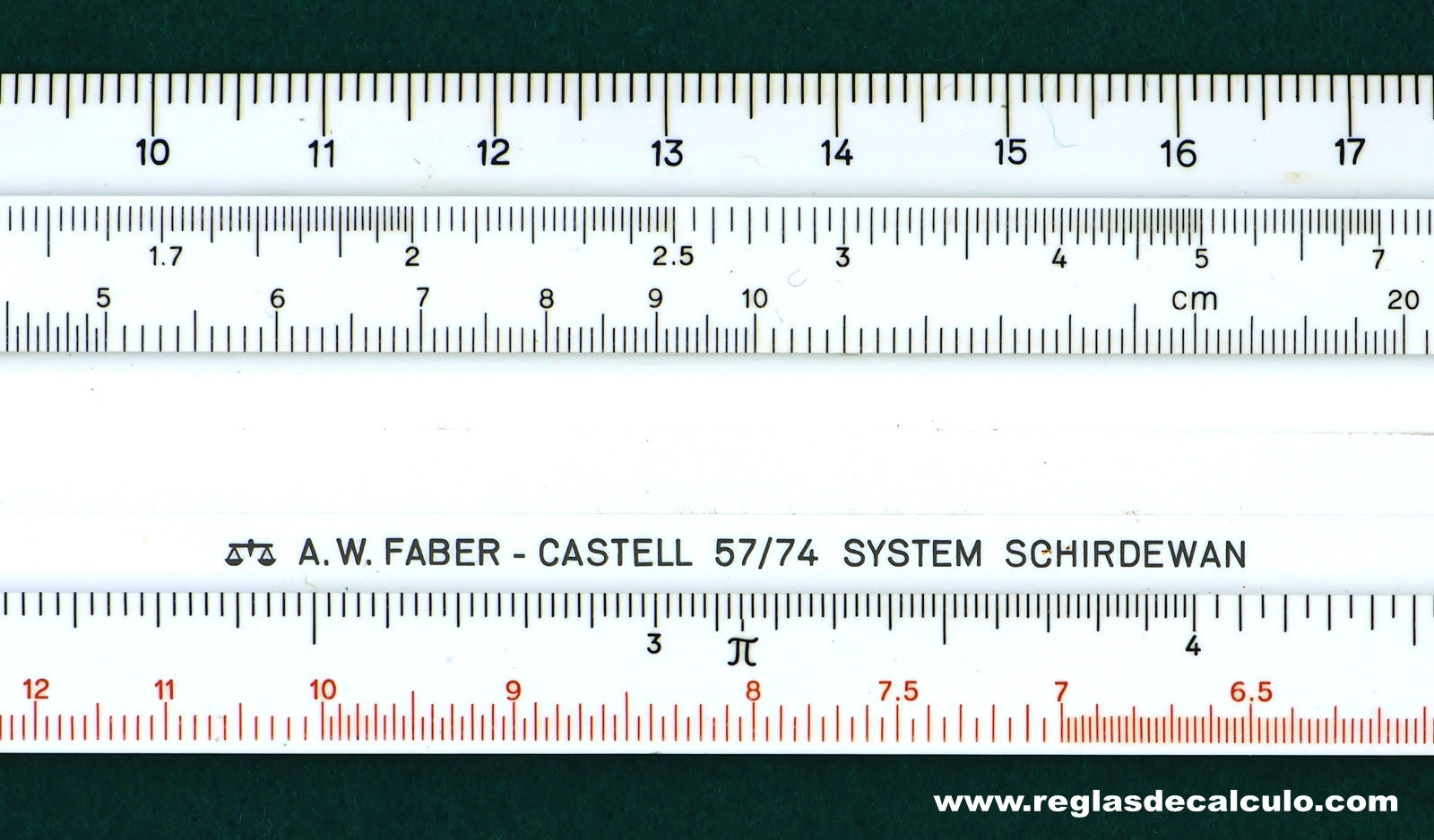 Regla de Calculo Slide rule Faber Castell 52/91