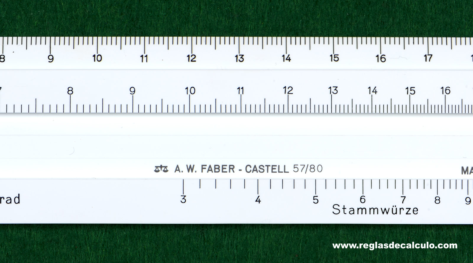 Regla de Calculo Slide rule Faber Castell 57/80