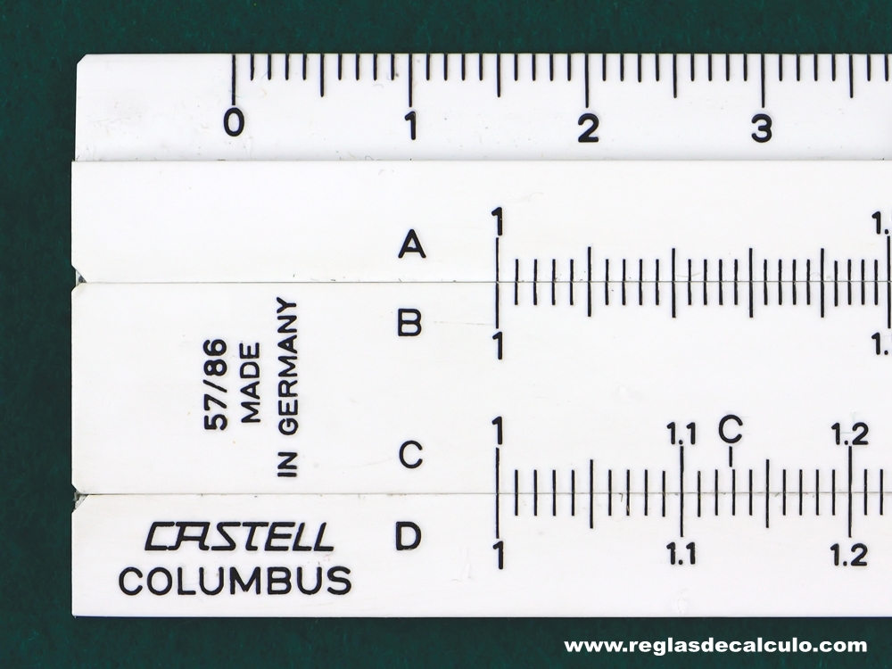 Regla de Calculo Slide rule Faber Castell 52/91
