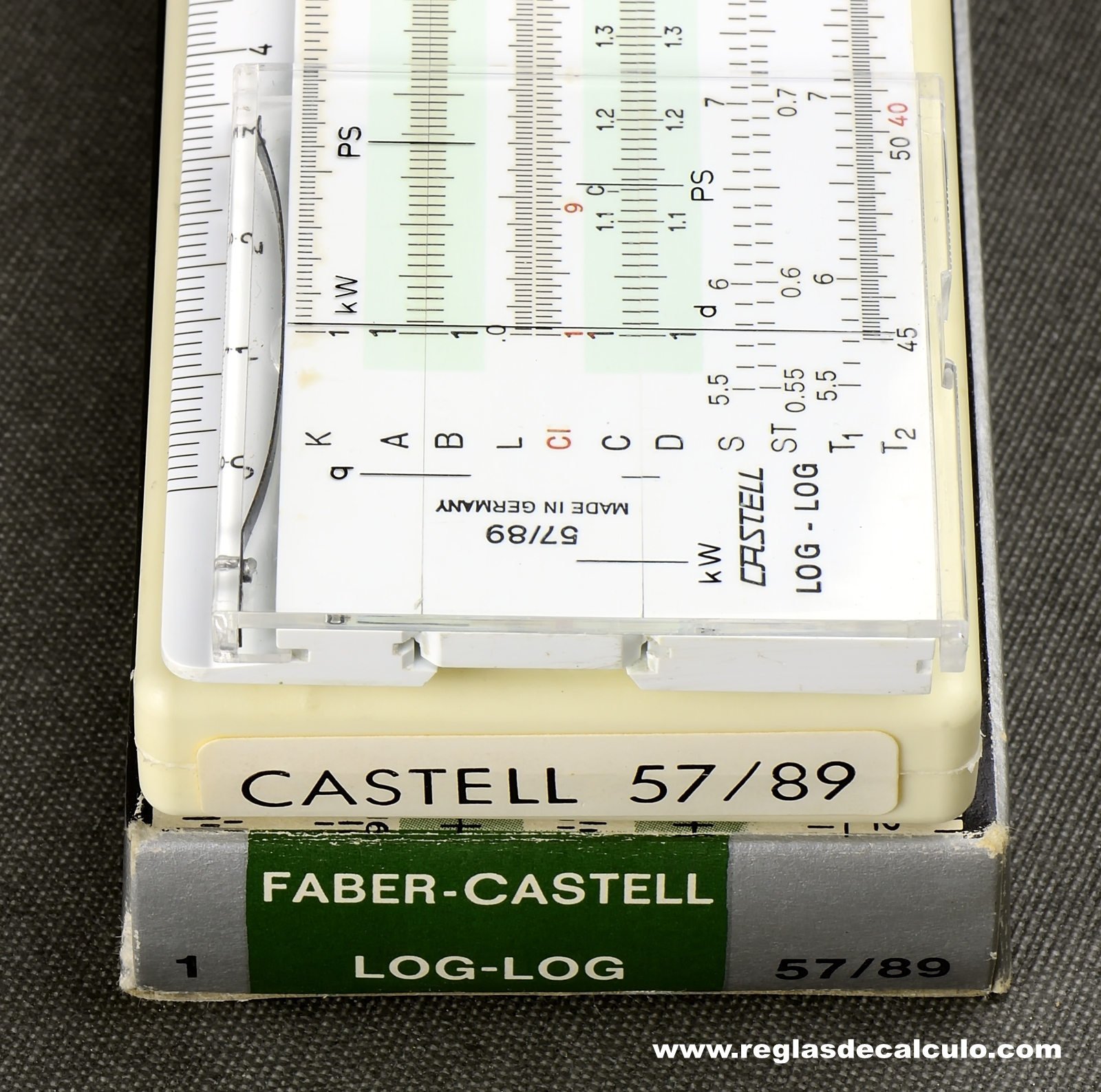 Regla de Calculo Slide rule Faber Castell 57/89