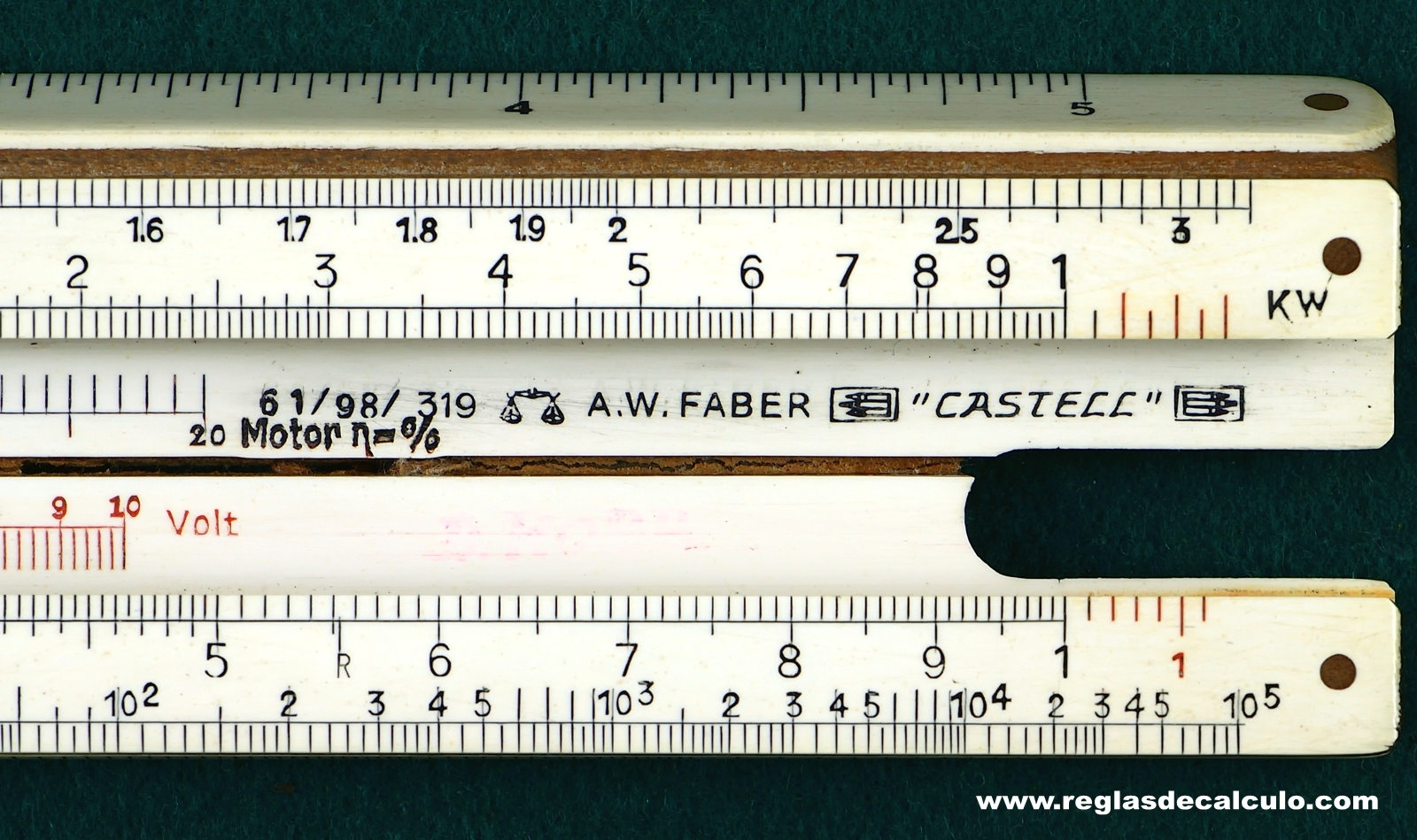 Regla de Calculo Slide rule Faber Castell 61/98/319