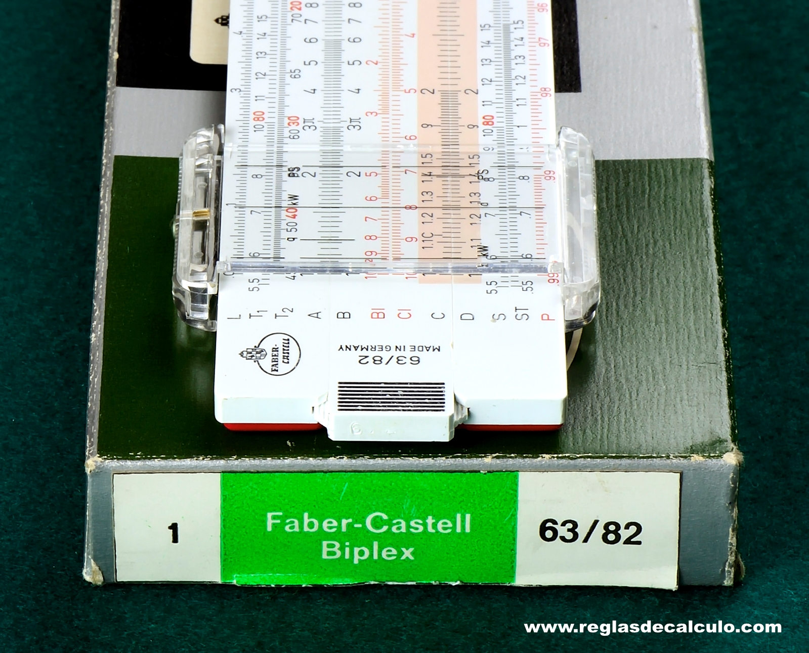 Faber Castell 63/82 Regla de Calculo Slide rule 