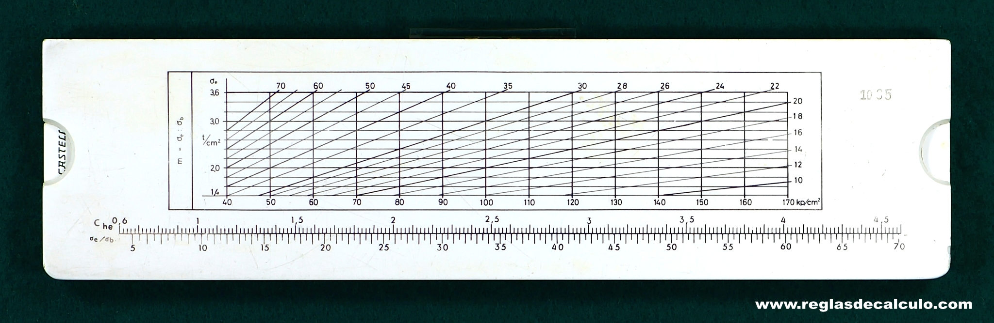 Faber Castell 67/21 Stahlbeton Regla de Calculo Slide rule