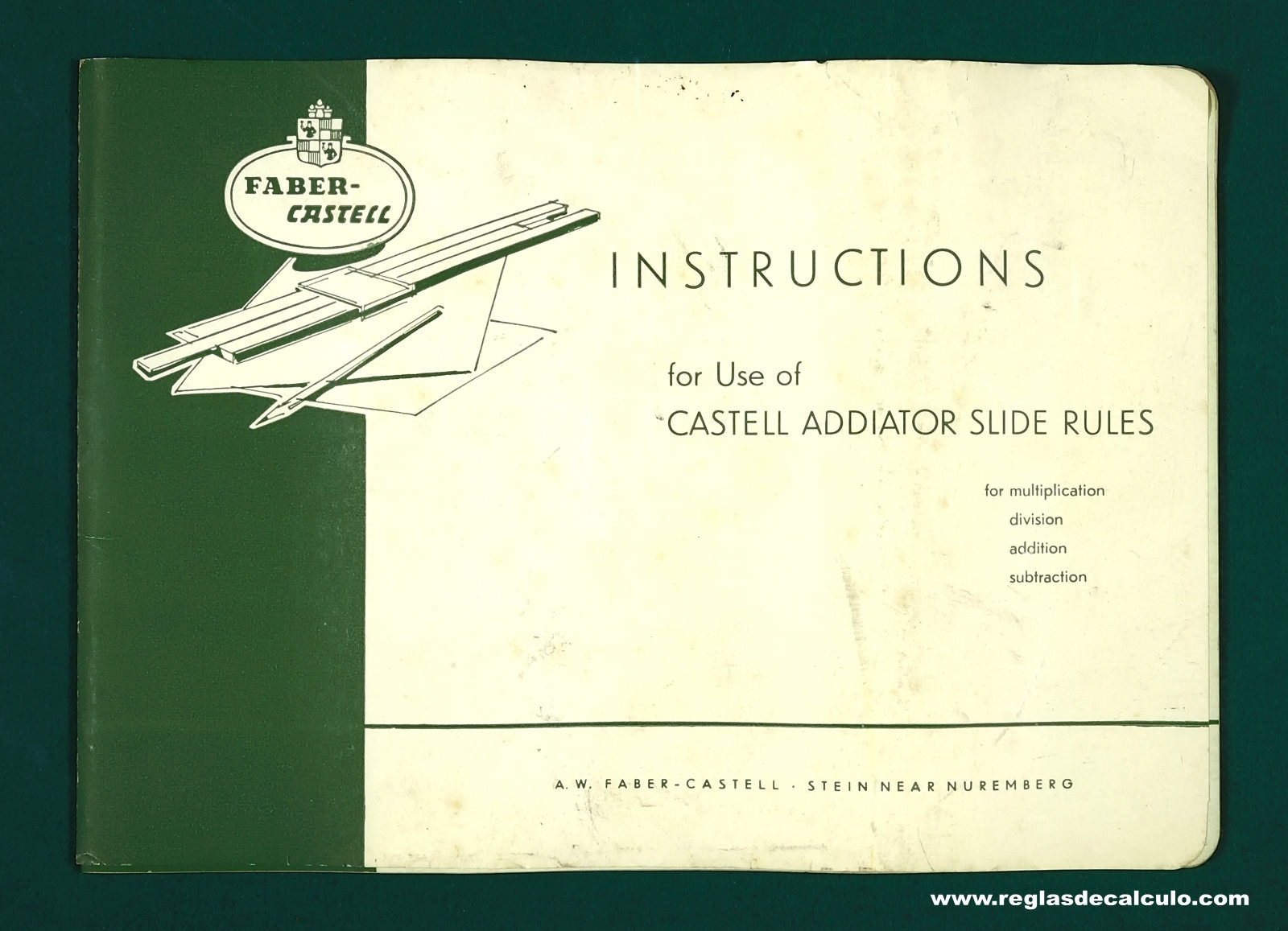 Faber Castell 67/54Rb Darmstadt Regla de Calculo Slide rule