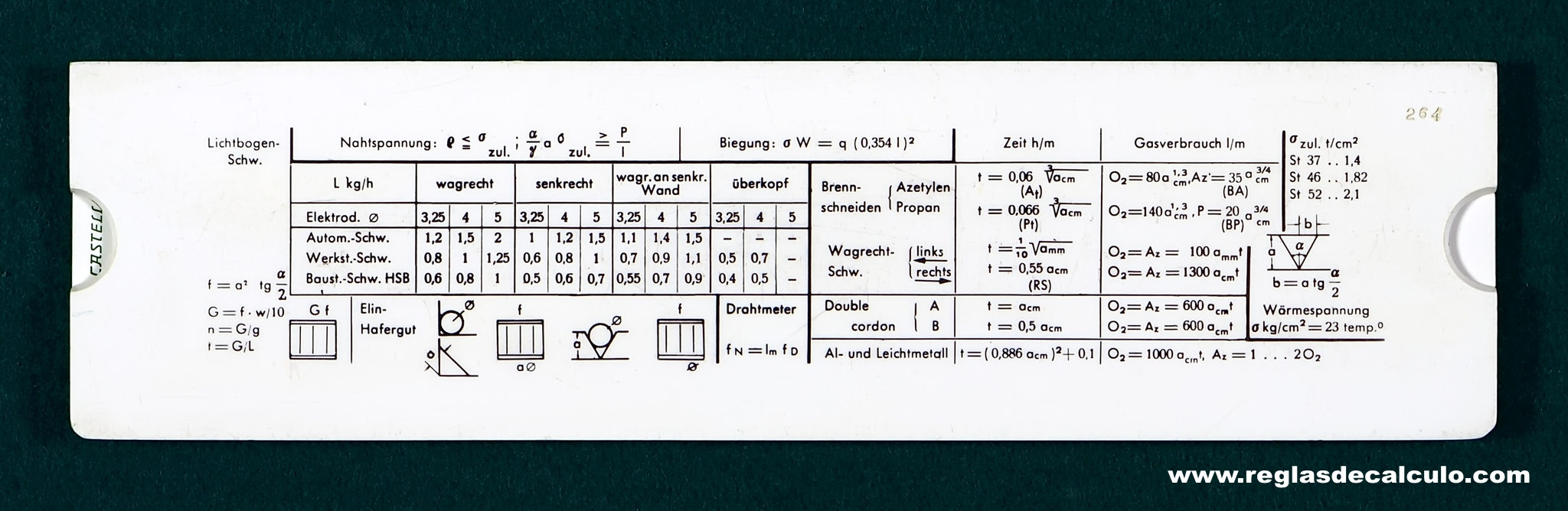 Faber Castell 67/56b System Titscher Regla de Calculo Slide rule