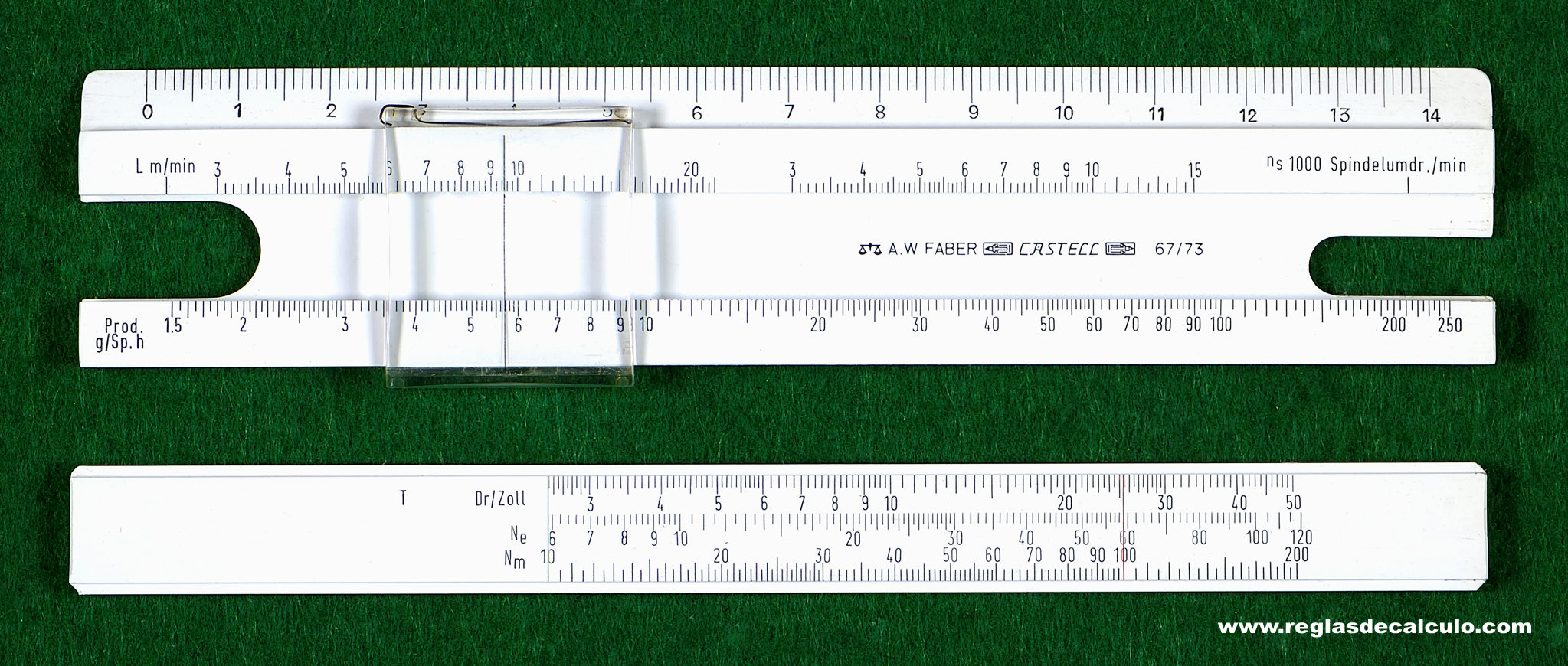 Faber Castell 67/73 Regla de Calculo Slide rule