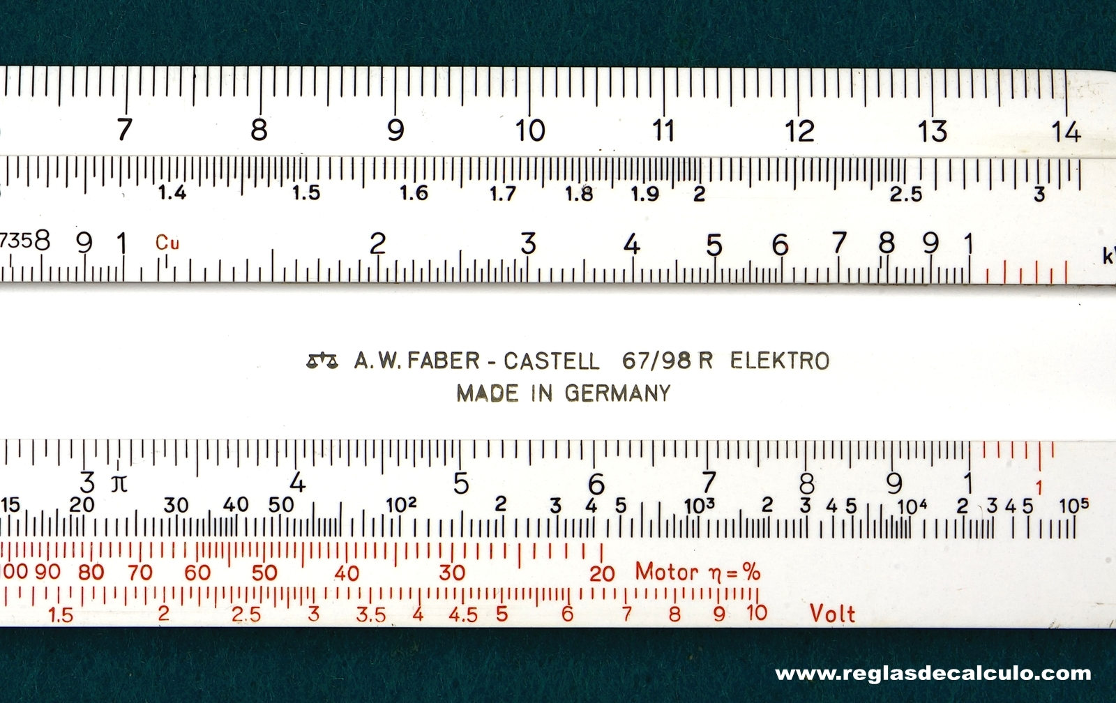 Faber Castell 67/98r Addiator Regla de Calculo Slide rule