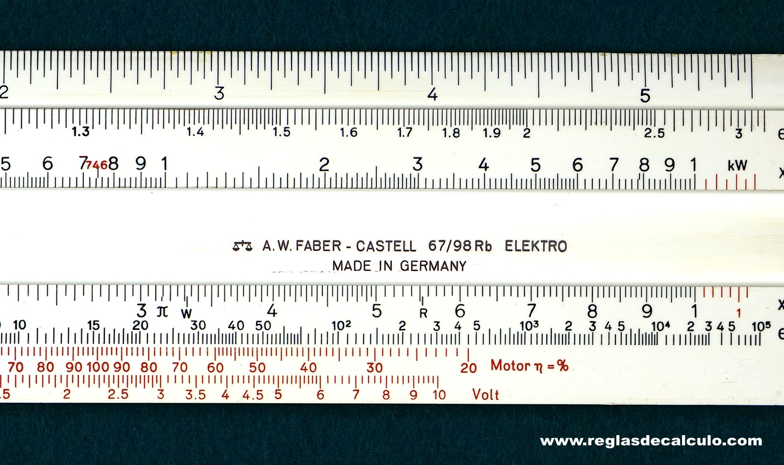 Faber Castell 67/98 Rb Addiator Regla de Calculo Slide rule