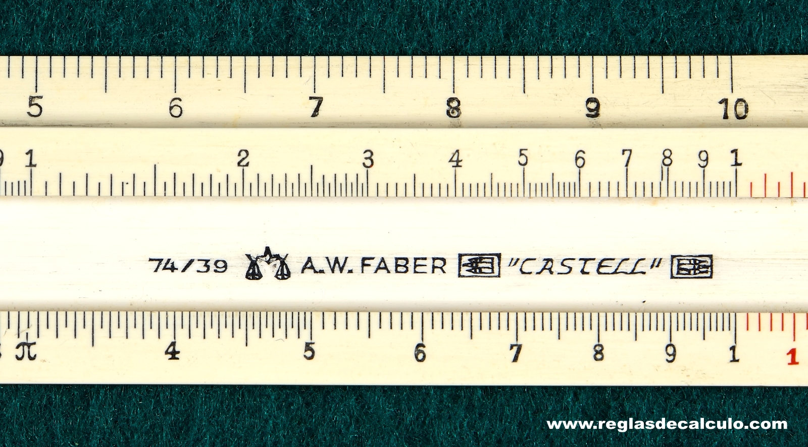 Faber Castell 74/39 Regla de Calculo Slide rule