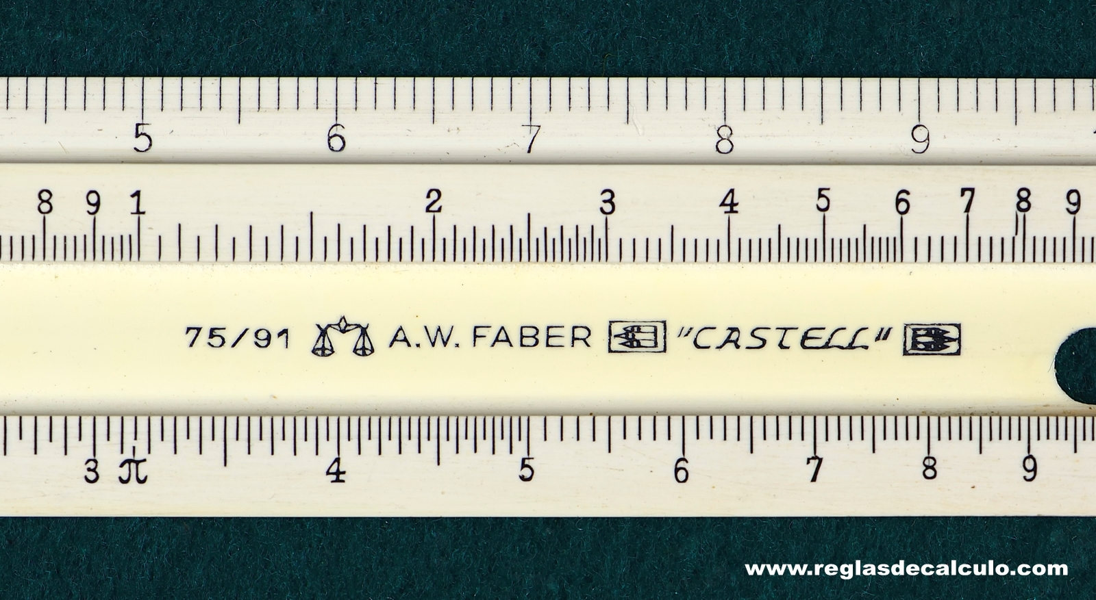 Faber Castell 74/91 Regla de Calculo Slide rule