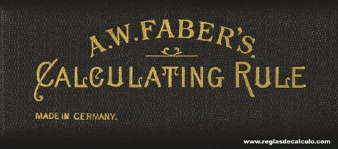 Logo A.W. Faber Castell Reglas de Calculo en estuche